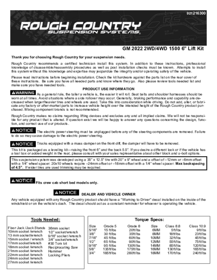 Installation Manual